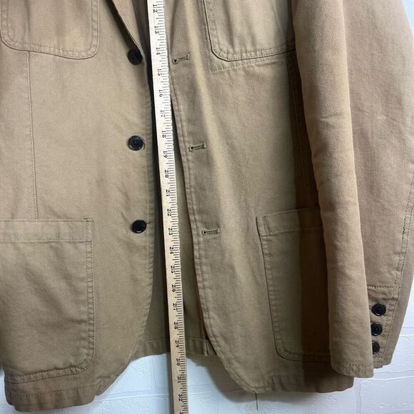 Gap Mens Sports Coat Size Large Tan Khaki - Picture 6 of 15